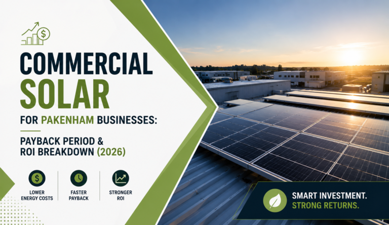 Commercial Solar for Pakenham Businesses: Payback Period & ROI Breakdown (2026)