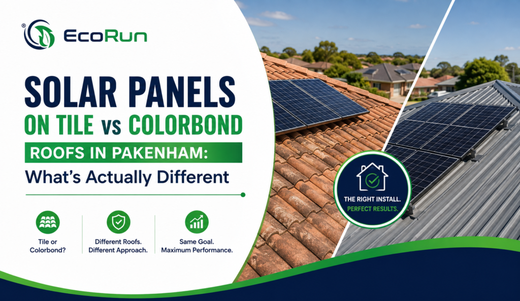 Solar Panels on Tile vs Colorbond Roofs in Pakenham: What's Actually Different