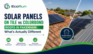 Solar Panels on Tile vs Colorbond Roofs in Pakenham: What's Actually Different